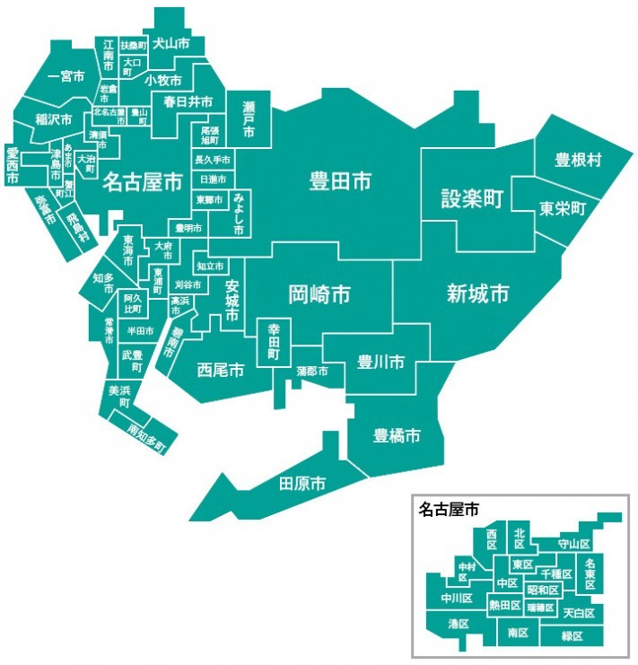 愛知県地図