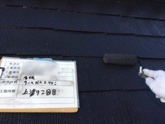 カラーベスト 上塗り2回目