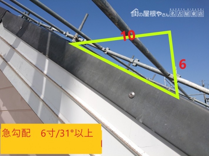 急勾配 屋根足場