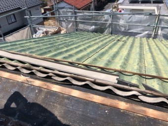 屋根葺き替え工事 かわらU