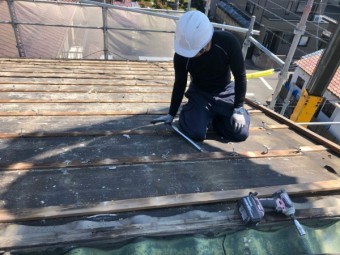 屋根葺き替え工事 かわらU