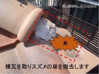 スズメ補修