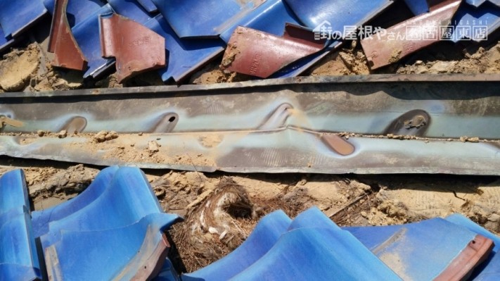 谷板金 交換工事 雨漏り