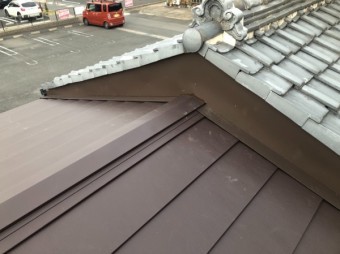 カバー工法 ガルテクト 完了