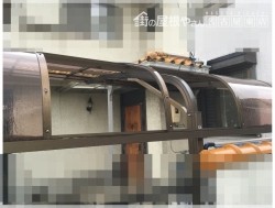 カーポート平板交換 ポリカーボネート