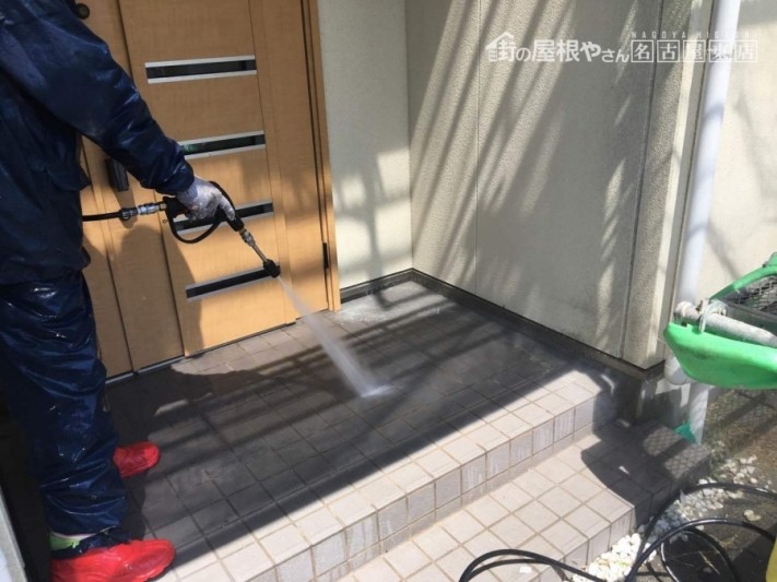 外壁塗装工事 高圧洗浄