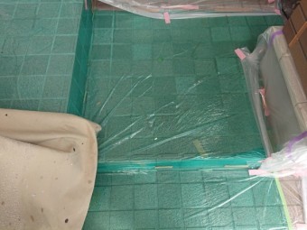 塗装工事 付帯部塗装 養生