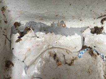 ベランダトップコートの剥がれ