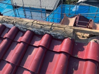 S瓦 棟の補修工事