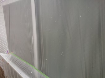 塗装工事 付帯部塗装 養生