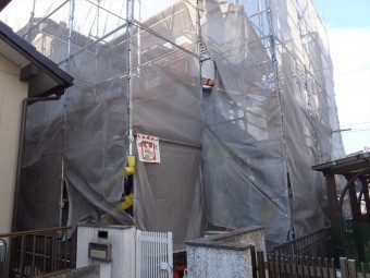 仮設足場組立