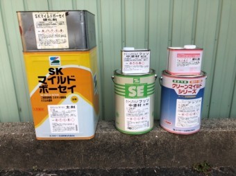 波トタンの塗装 フッ素塗料