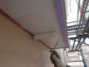 塗装工事 付帯部塗装 養生