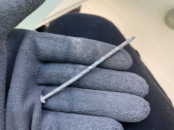 瓦の釘浮き 施工中