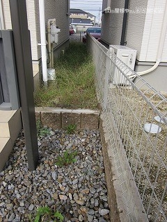 現地調査庭東面