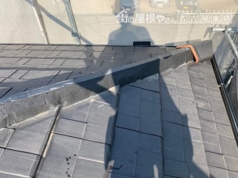 平板瓦 棟取り直し工事