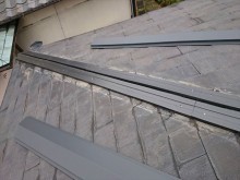 台風被害 棟板金交換