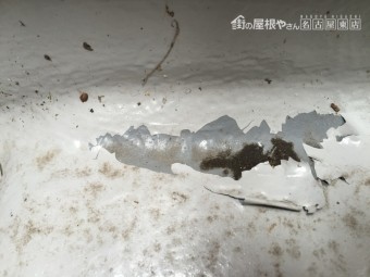 ベランダトップコートの剥がれ