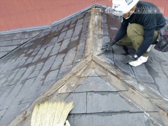 台風被害 棟板金交換
