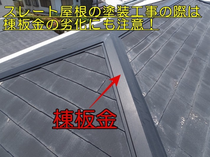 スレート屋根の経年劣化 釘浮きや褪色