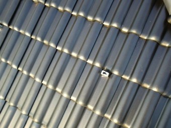 太陽光設置工事 支持金具取付