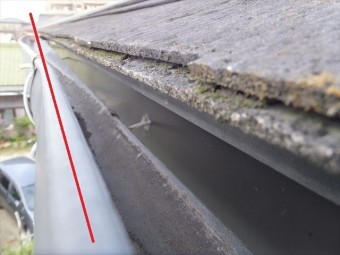 雨樋の歪み