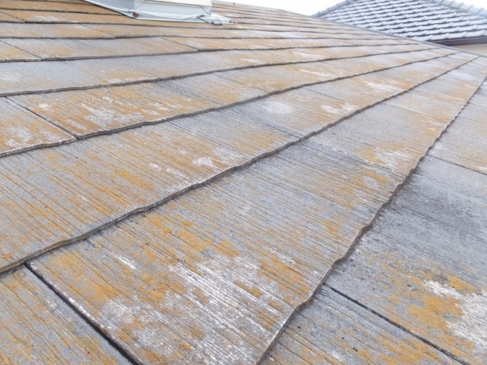 スレート屋根 棟板金の劣化