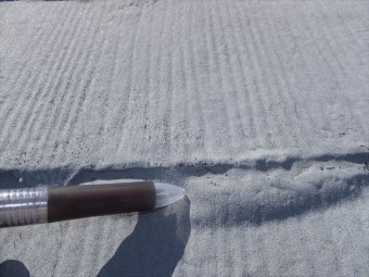 縁切り不良による膨れ