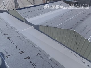 日進市 葺き替え工事 スレート屋根 箱樋