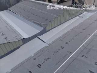 日進市 葺き替え工事 スレート屋根 箱樋