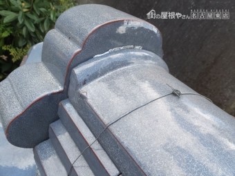 棟下漆喰 補修工事
