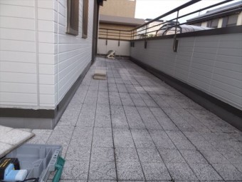 バルコニー 水洗い