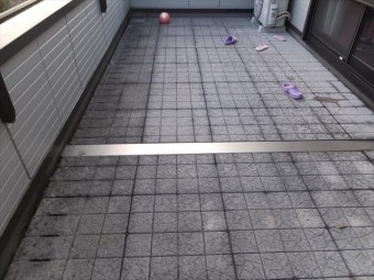 バルコニー 水洗い