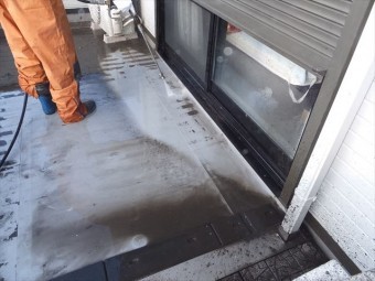 バルコニー 水洗い