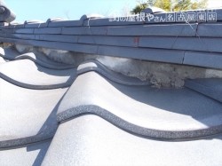 棟下漆喰 補修工事