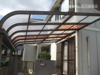カーポートパネル 破損