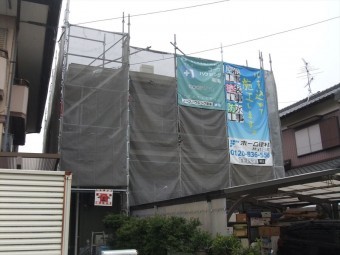 むらせ邸 足場