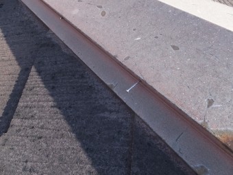 棟板金の劣化 釘浮き