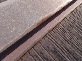 棟板金の劣化 釘浮き