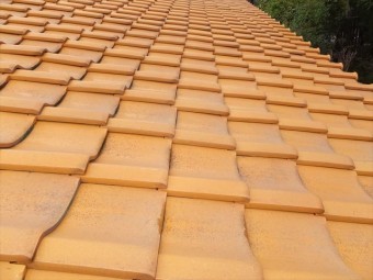 屋根 陶器瓦 点検