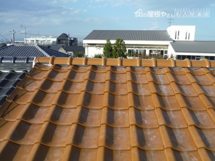 屋根瓦 台風被害 棟交換工事 人工木