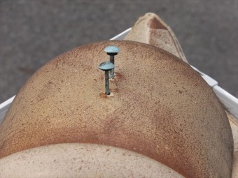 棟瓦の釘浮き