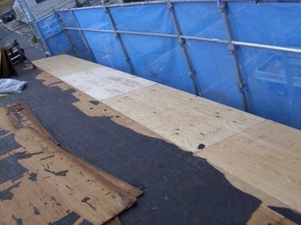 屋根の葺き替え工事 スレート屋根