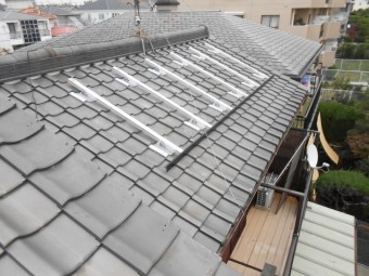 縦ラック取付完了