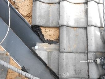 谷板金取替え