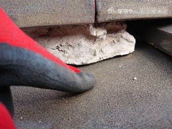 屋根瓦 漆喰の劣化