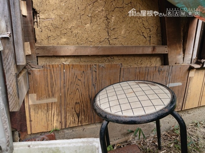 台風被害 戸箱破損