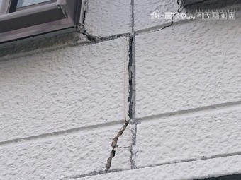 サイディング 目地シーリングの劣化
