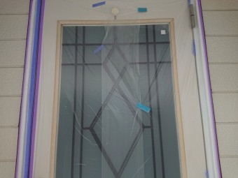 塗装工事 養生作業
