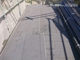 屋根葺き替え工事 コンパネ ルーフィング